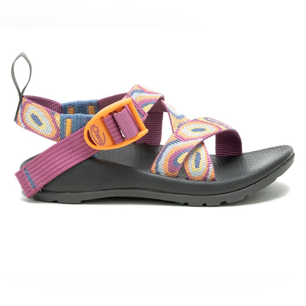 Chaco Kids Sandal Purple Pink Orange Patterned Straps